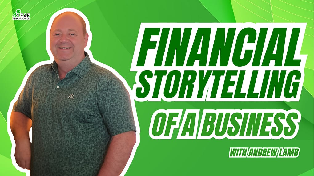 image with text "financial storytelling of a business"