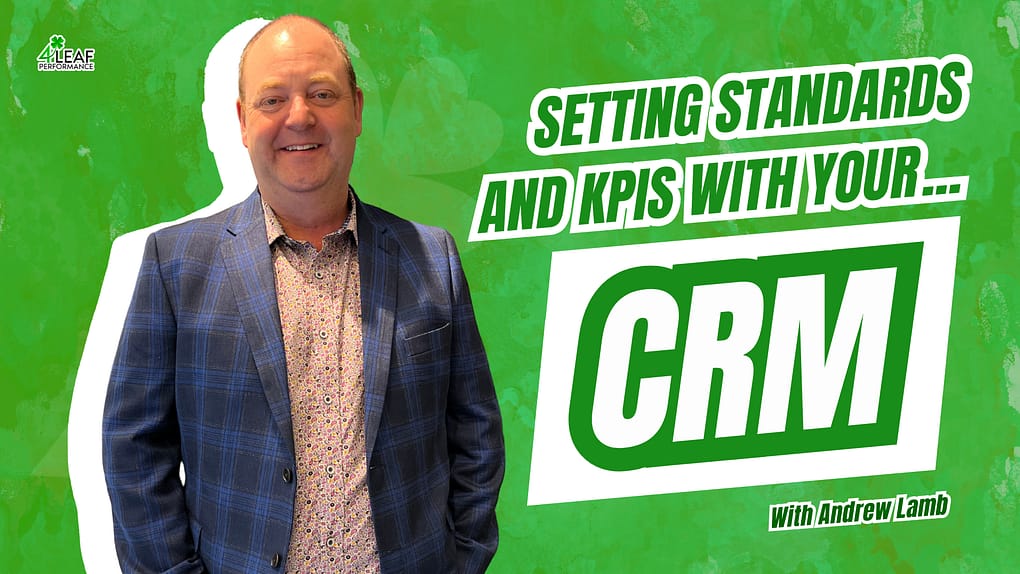 image with text "setting standards and KPIs with your CRM"