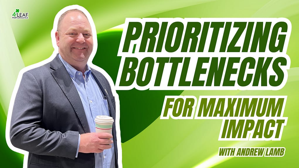 image with text: "prioritizing bottlenecks for maximum impact"