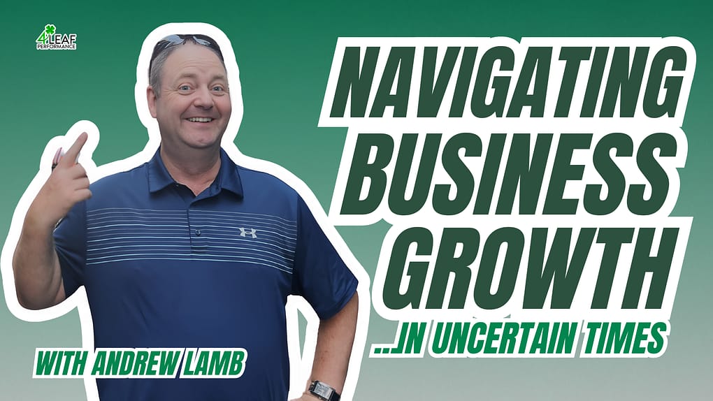 image with text "navigating business growth in uncertain times"