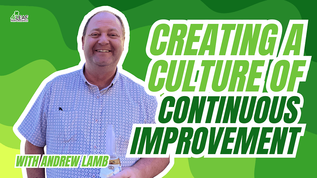 image with text "creating a culture of continuous improvement"