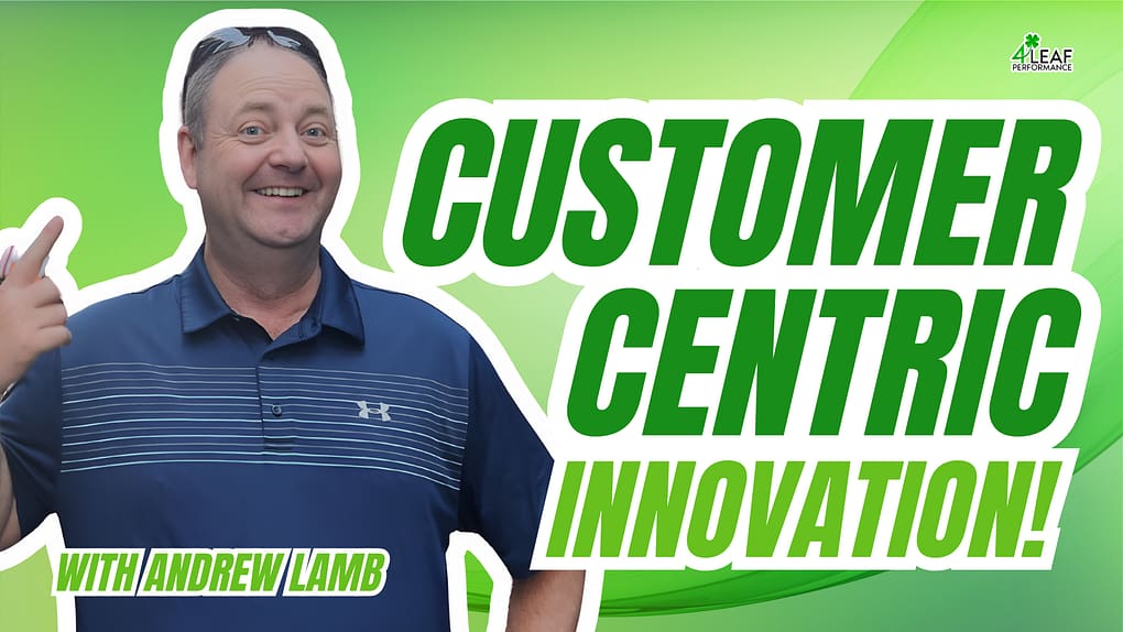 image with text "customer centric innovation"