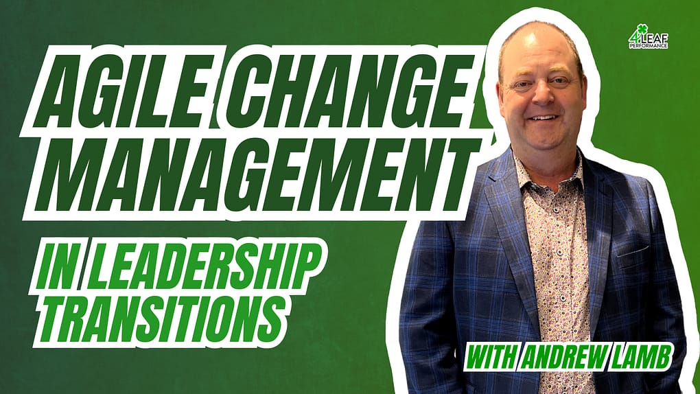 image with text "agile change management in leadership transitions"