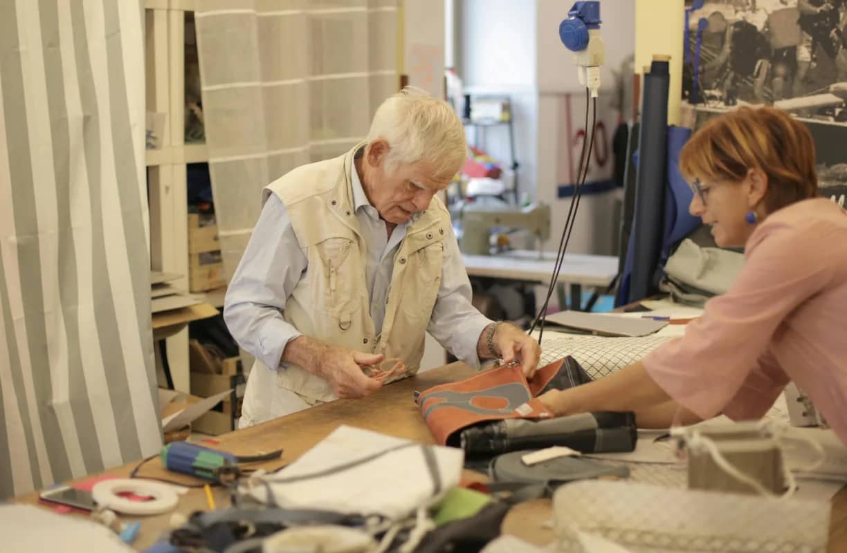an artisan working with a customer during the product design process
