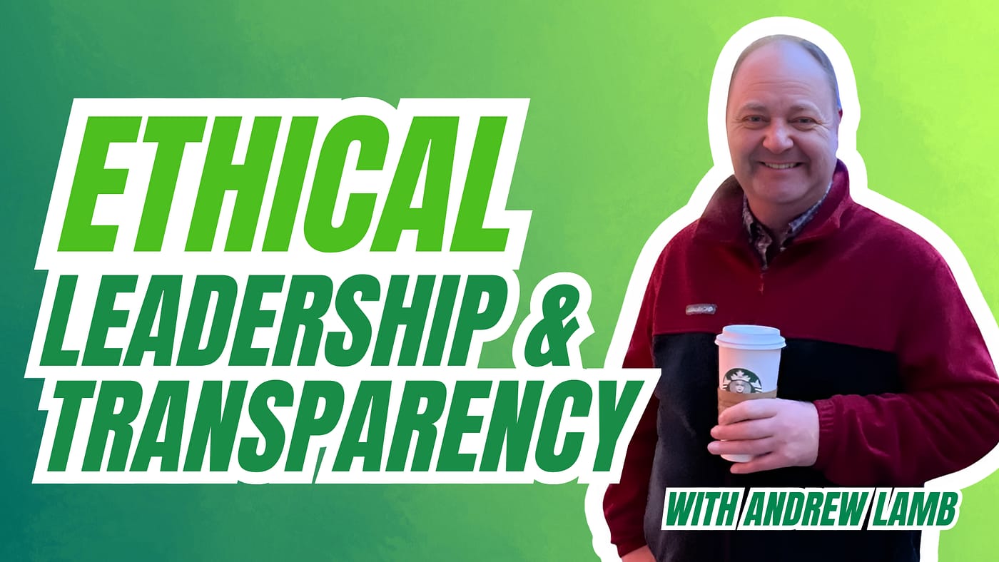 image with text "ethical leadership and transparency"