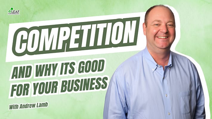image with text "Competition and why it's good for your business"