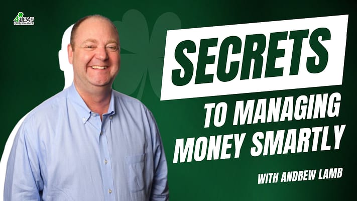 photo with the text "secrets to managing money smartly"