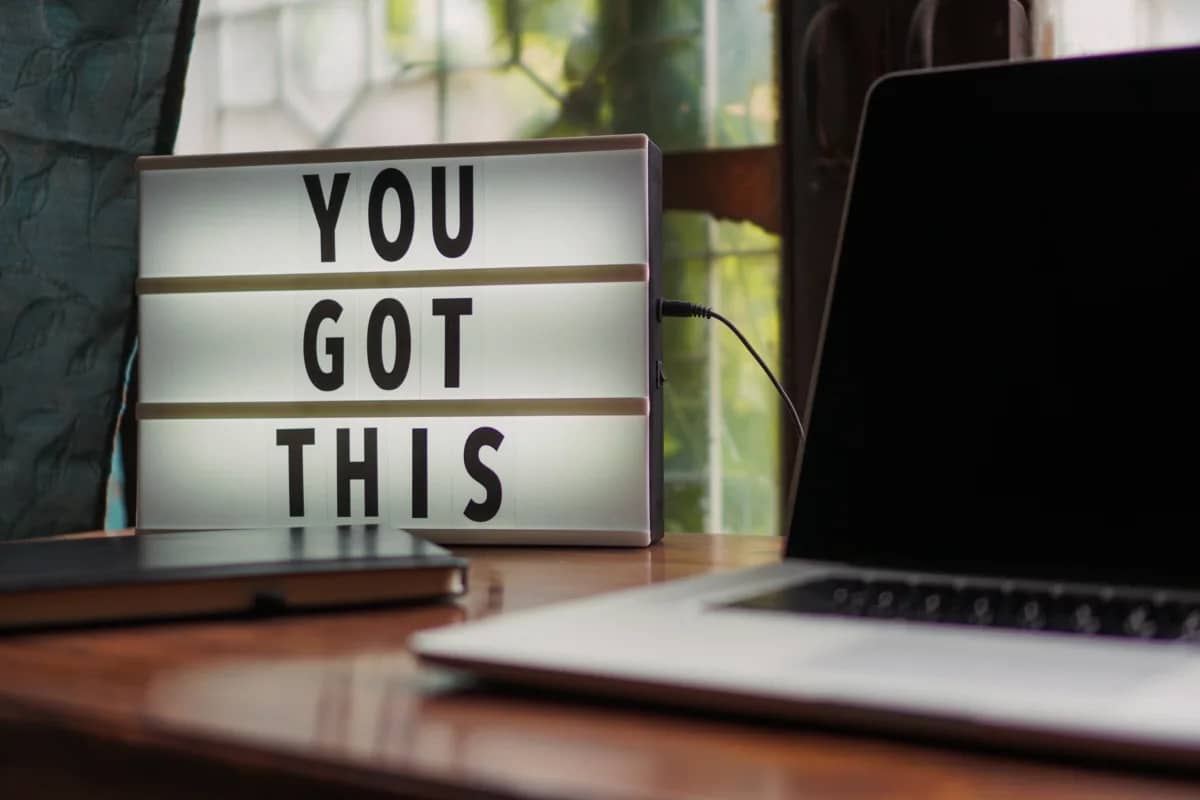 a lightup sign saying "you got this" to signify good luck in implementing business growth strategies