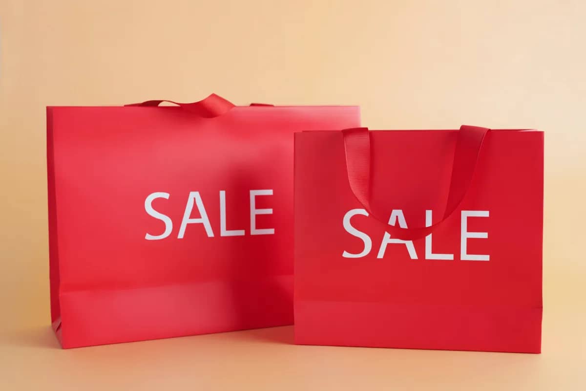 shopping bags with the word "sale" on them, signifying some nuances in product pricing