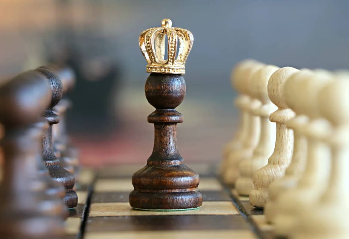 chess pieces creatively signifying strategic management