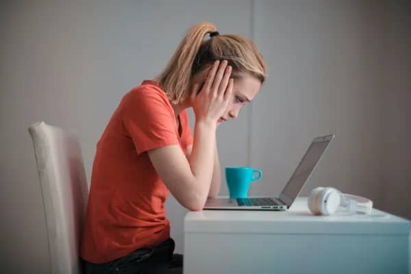 stressed employee because of a toxic workplace culture