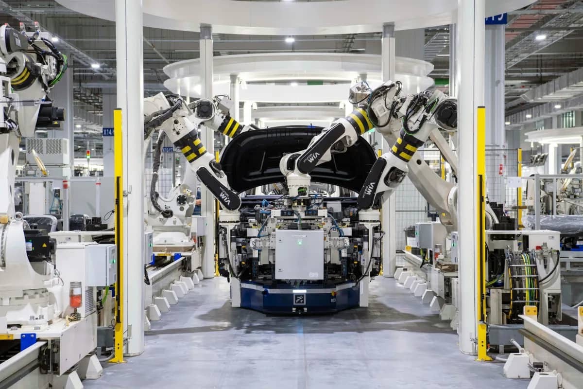 machines assembling a car, an extreme example of what it looks like to automate your business