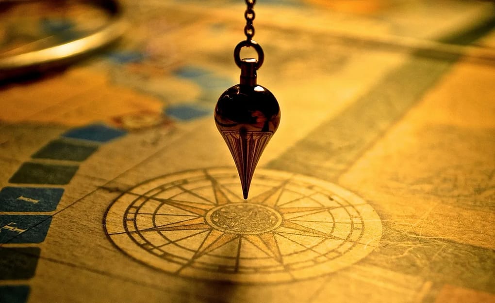 a pendulum on a map, a metaphor for how a checklist guides business restructuring